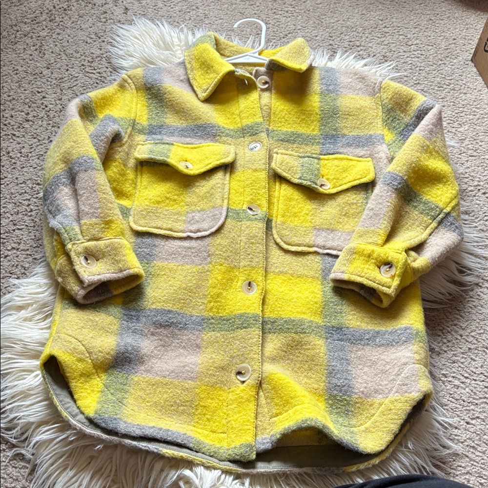 Zara kids girl wool lightweight shacket